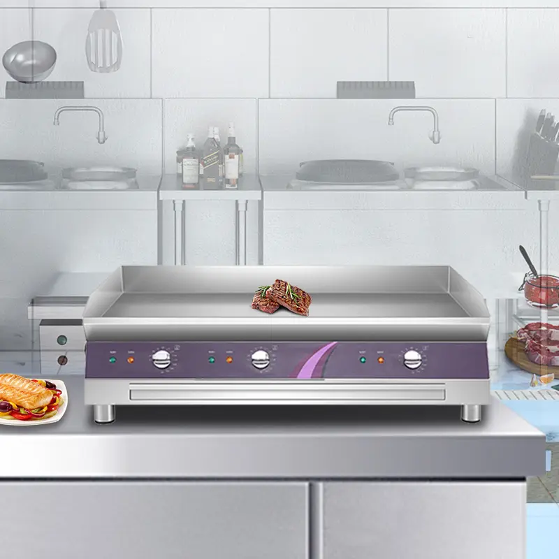 Spacious Electric Griddle for Large Meals - Cook & Serve!