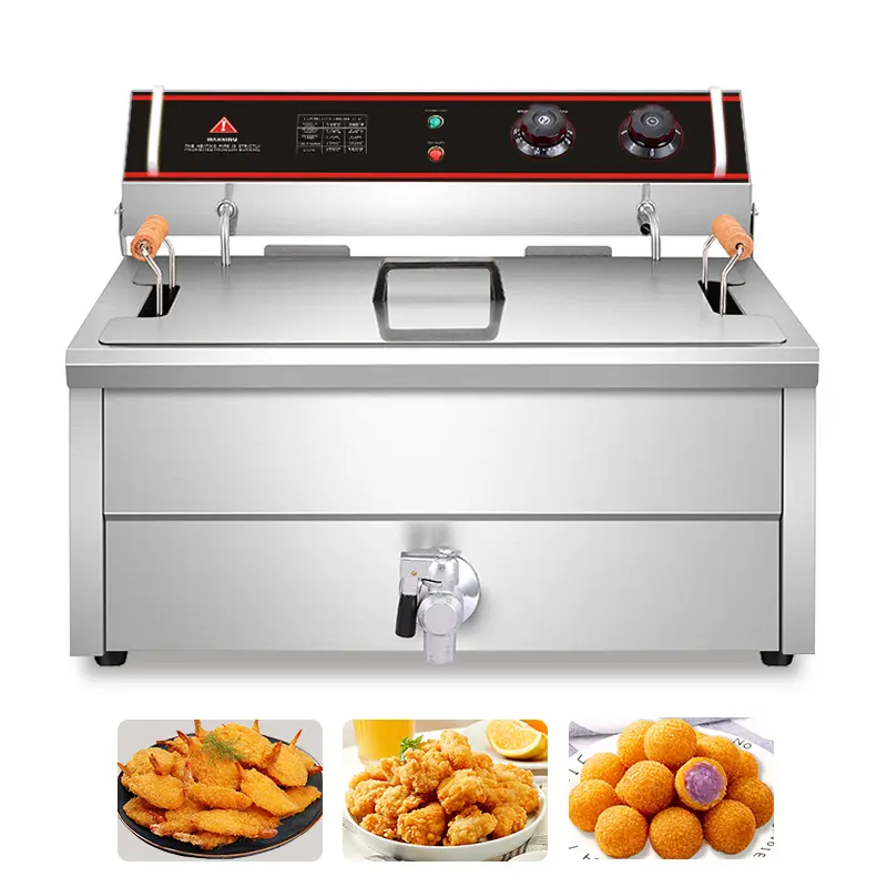 18L Commercial Electric Fryer - High Capacity Deep Frying Unit