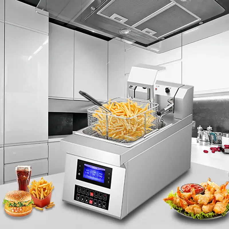 Effortless Frying: Automatic Lifting Fryer