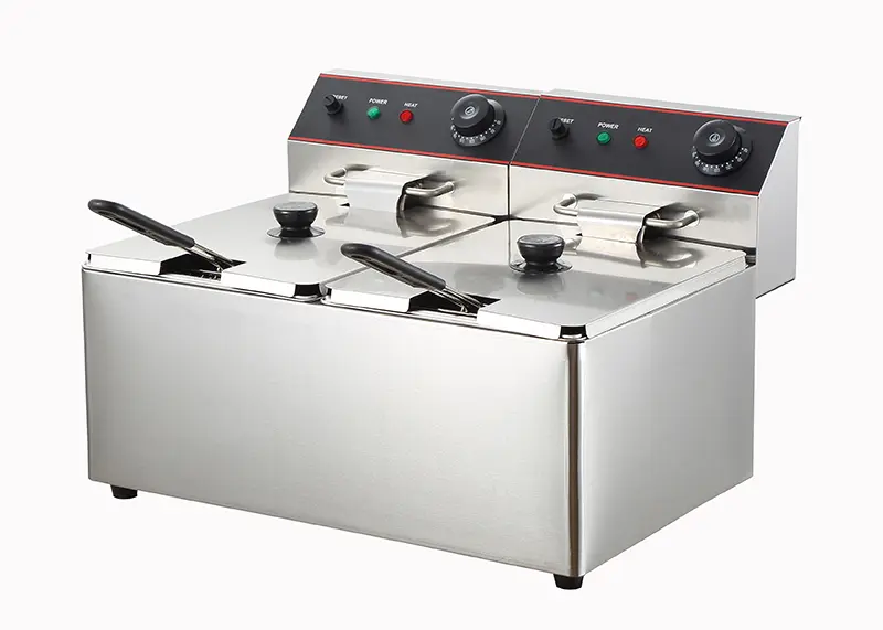 The electric fryer is stylish, small in size and easy to operate to add color to your kitchen! (1)9sw