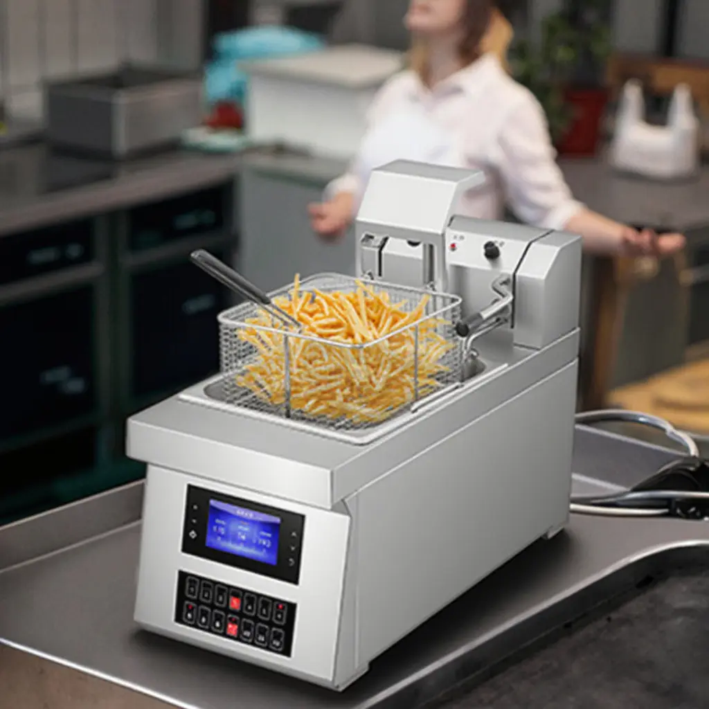 8L Automatic Lifting Fryer: Quick, Healthy, and Easy Cooking!