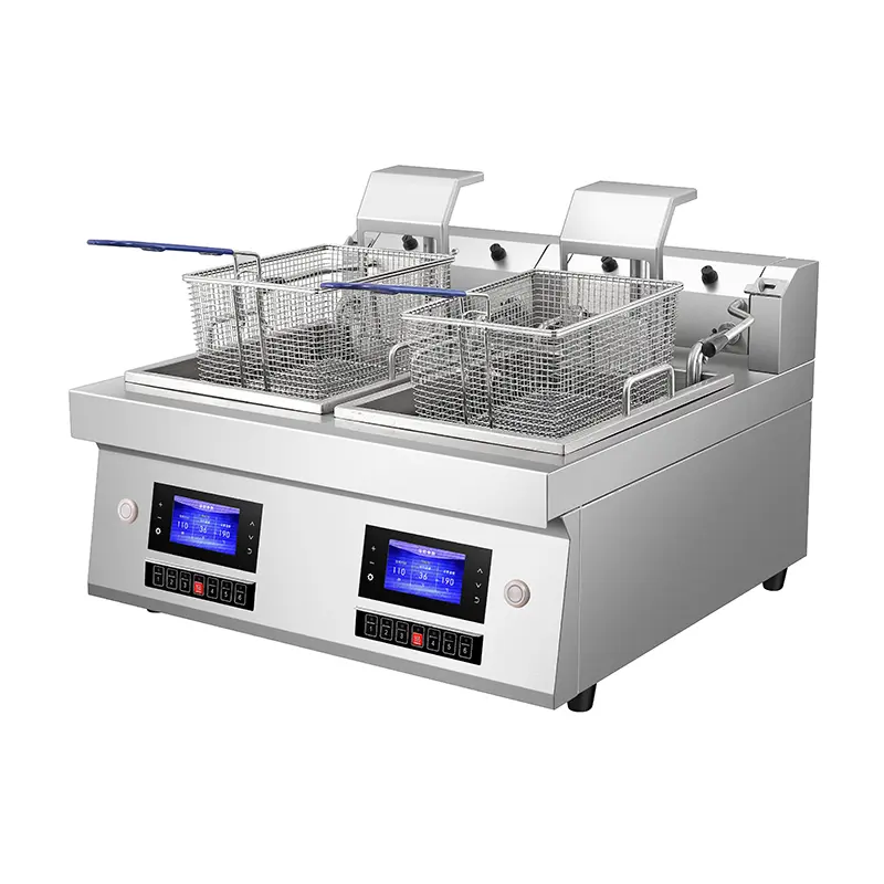 Dual Tank Automatic Lifting Fryer - Efficient & Easy Cooking