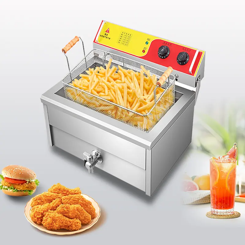 18L Commercial Electric Fryer - High Capacity & Efficient Cooking
